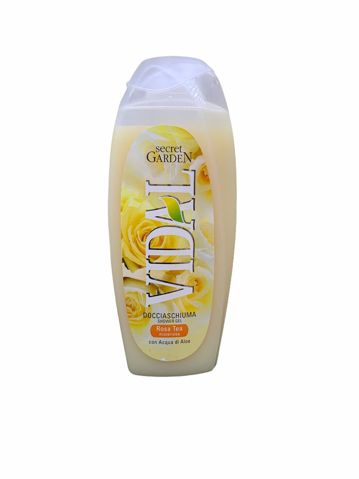 Vidal doccia schiuma secret garden rosa tea 250 ml