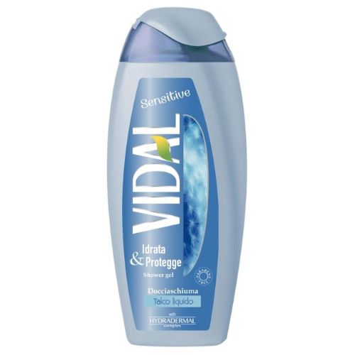 Vidal doccia schiuma talco liquido sensitive 250 ml