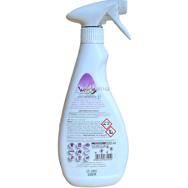 Wexor elimina odori per tessuti e ambiente con tecnologia odor remover 500 ml